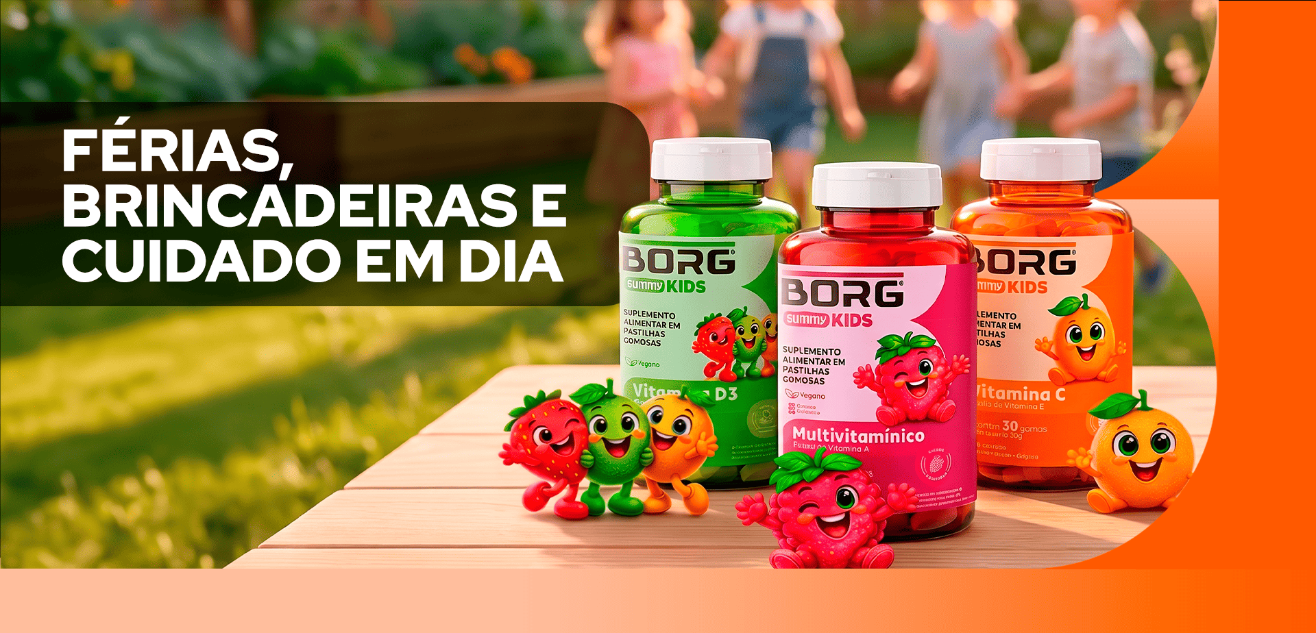 Férias, brincadeiras e cuidado em dia