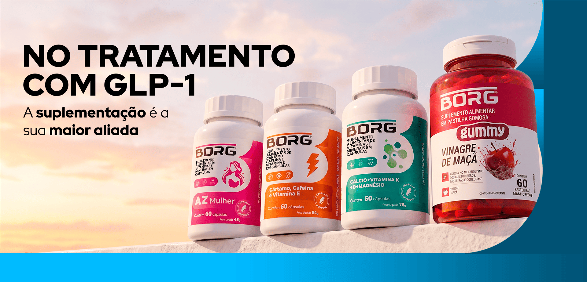 No tratamento com GLP-1, a suplementação é sua maior aliada